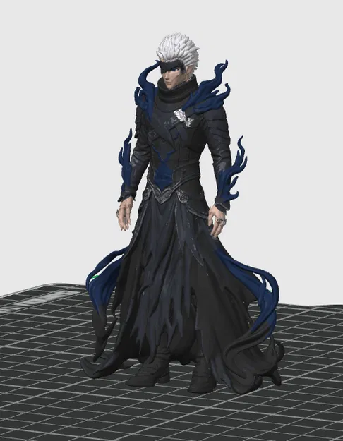 Gojo Dark Sorcerer Warrior – Mô hình Anime Fantasy in 3D ấn tượng - Image 2