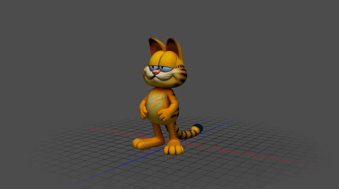 Mô hình 3D Garfield: Chú mèo lười đáng yêu cho dân sưu tầm - Image 1