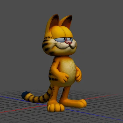 Mô hình 3D Garfield: Chú mèo lười đáng yêu cho dân sưu tầm