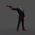 Mô hình 3D nhân vật mật vụ phong cách hành động (Agent) - Thumbnail 1