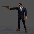 Mô hình 3D nhân vật mật vụ phong cách hành động (Agent) - Thumbnail 2