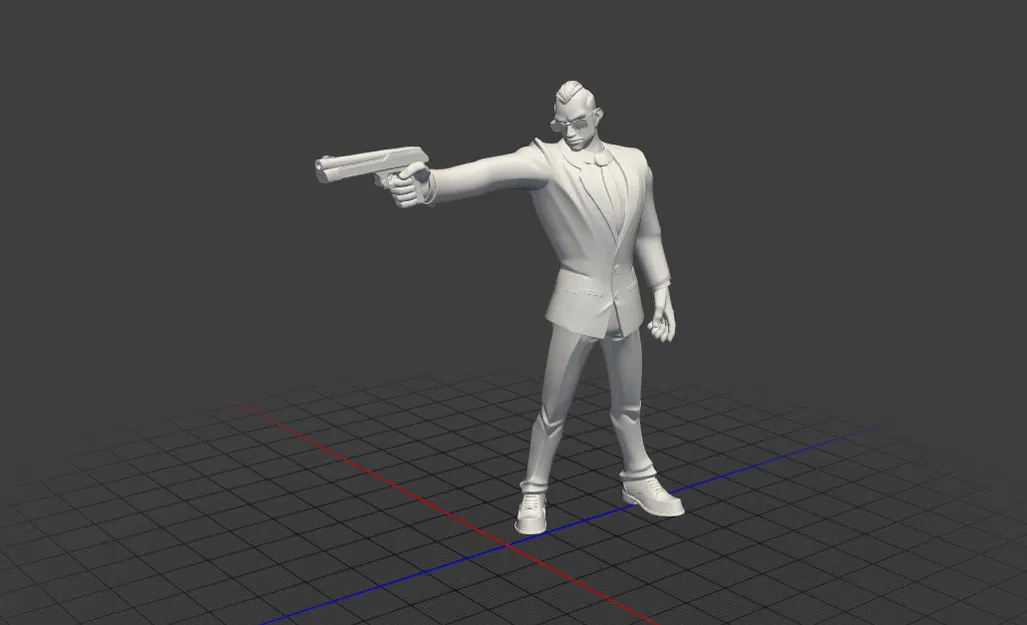 Mô hình 3D nhân vật mật vụ phong cách hành động (Agent) - Image 3