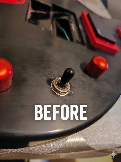 Nắp che ốc lục giác phong cách công nghiệp cho cần gạt guitar 3 chiều - Image 2