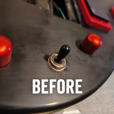 Nắp che ốc lục giác phong cách công nghiệp cho cần gạt guitar 3 chiều