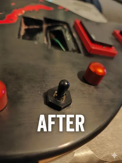 Nắp che ốc lục giác phong cách công nghiệp cho cần gạt guitar 3 chiều - Image 3