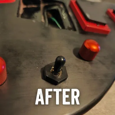 Nắp che ốc lục giác phong cách công nghiệp cho cần gạt guitar 3 chiều