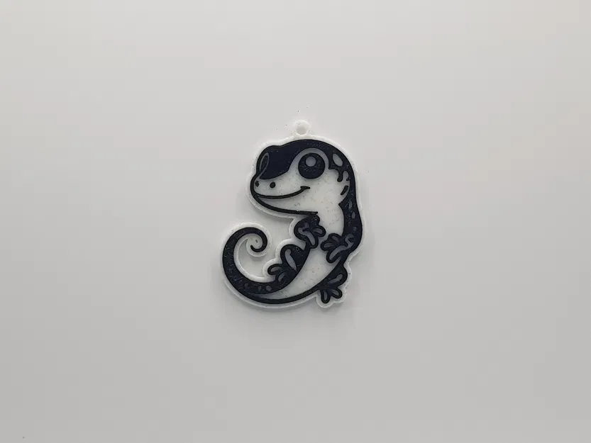 Móc khóa thằn lằn dễ thương (Cute Lizard Keychain) - In 3D siêu đơn giản - Image 1