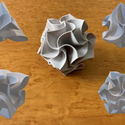 Bộ sưu tập mô hình 3D hình khối Spidron và Platonic Solid độc đáo