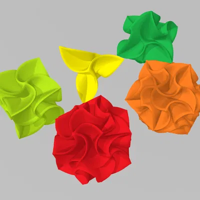 Bộ sưu tập mô hình 3D hình khối Spidron và Platonic Solid độc đáo