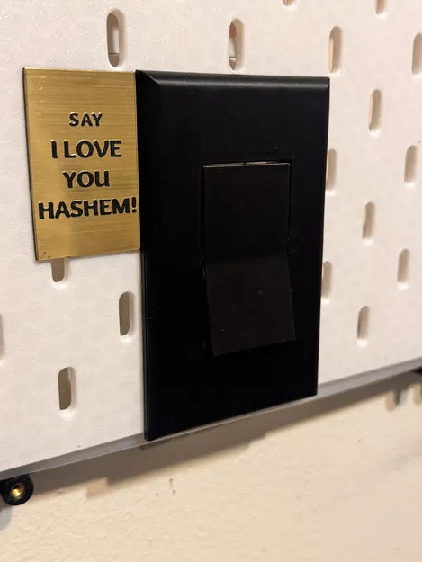 Nắp che công tắc đèn cho bảng Ikea Skadis - Image 3