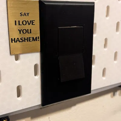 Nắp che công tắc đèn cho bảng Ikea Skadis