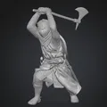 Mô hình Hiệp sĩ cầm rìu chiến (The Knight with the Axe) siêu chi tiết - Thumbnail 1