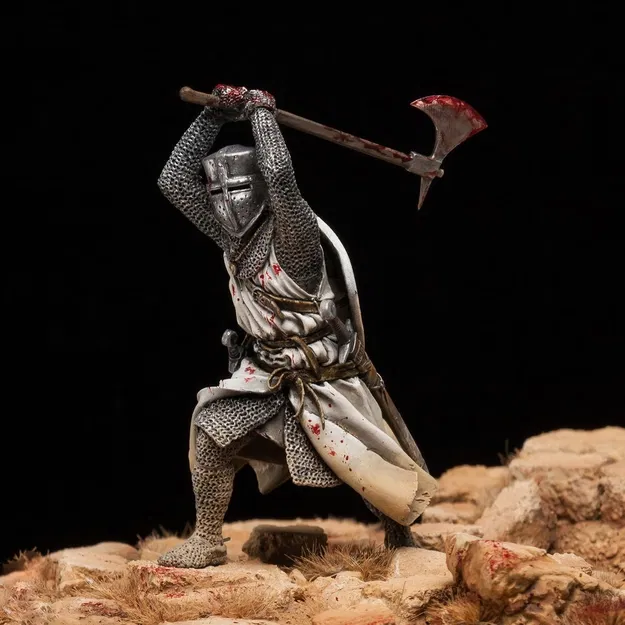 Mô hình Hiệp sĩ cầm rìu chiến (The Knight with the Axe) siêu chi tiết - Image 2