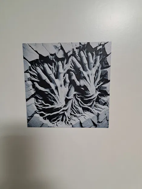 Tác phẩm HueForge: Bàn tay phá tường (Broken Wall Hands) - Image 2