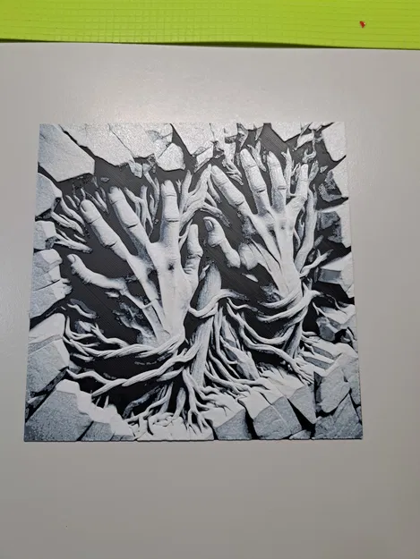 Tác phẩm HueForge: Bàn tay phá tường (Broken Wall Hands) - Image 4