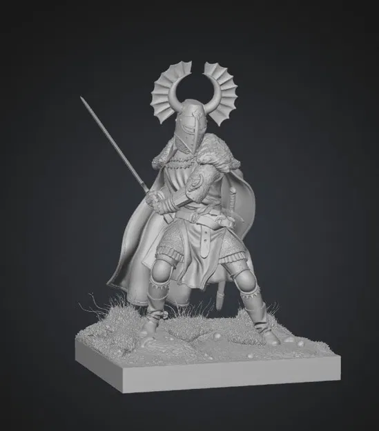 Mô hình Sunwheel Knight hiệp sĩ trung cổ cho in 3D - Image 1