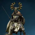 Mô hình Sunwheel Knight hiệp sĩ trung cổ cho in 3D - Thumbnail 2