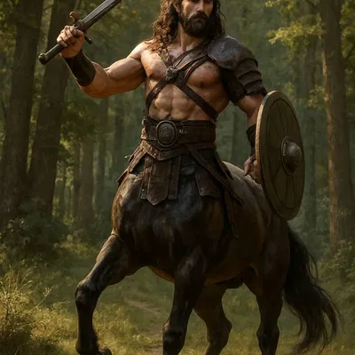 Mô hình 3D Nhân mã rừng già (The Forest Centaur) sắc nét, chi tiết