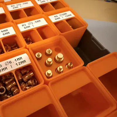 Khay Gridfinity đựng đầu hàn nhiệt (Heat Set Tips) gọn gàng