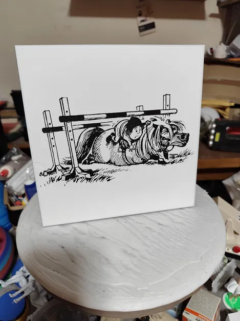 Tranh nghệ thuật Thelwell Riding School (HueForge 3D Print) - Image 1