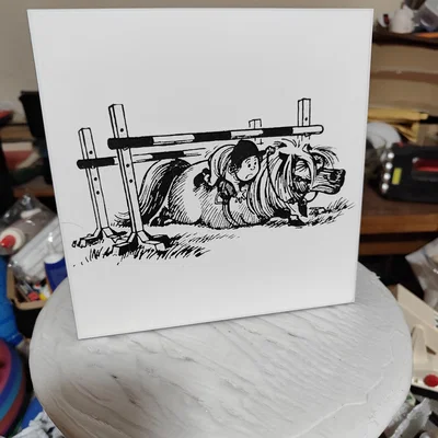 Tranh nghệ thuật Thelwell Riding School (HueForge 3D Print)