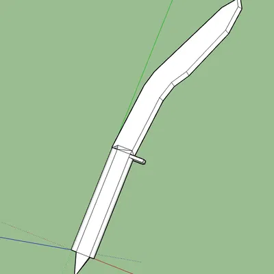 Mẫu dao Kukri in 3D