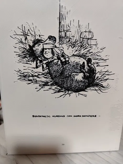 Hue Forge - Tranh in Thelwell cô bé chăm sóc ngựa - Image 1