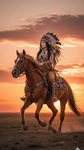 Mô hình 3D Feathered Dawn Rider: Nữ chiến binh cưỡi ngựa tinh xảo - Image 2