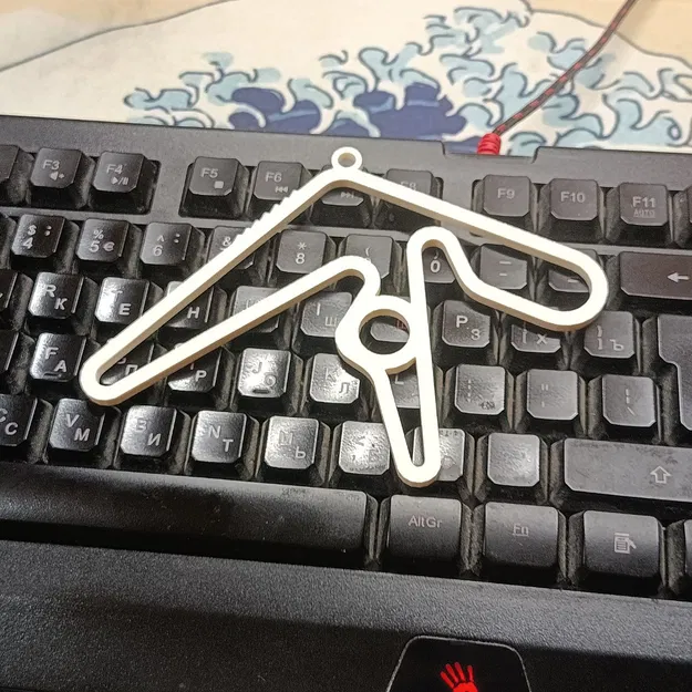 Móc treo trang trí logo Aphex Twin in 3D độc đáo - Image 2