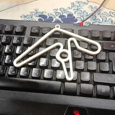 Móc treo trang trí logo Aphex Twin in 3D độc đáo