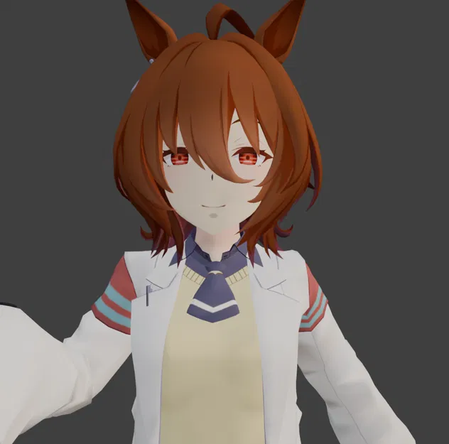 Mô hình 3D Agnes Tachyon (Uma Musume) cực chi tiết cho người hâm mộ - Image 1
