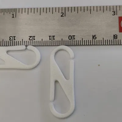 S-clip: Móc kẹp nhựa đa năng in 3D treo găng tay và vật dụng nhỏ