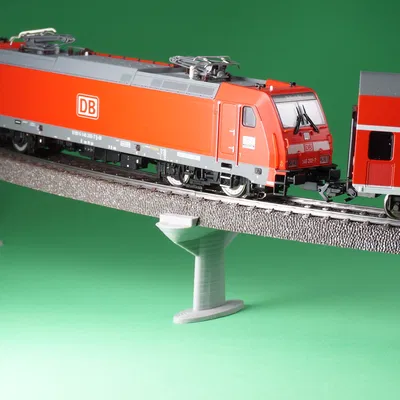 Bộ trụ đỡ tùy chỉnh cho đường ray Märklin H0 C - Phiên bản trụ cao