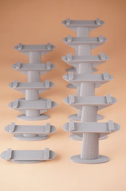 Bộ trụ đỡ tùy chỉnh cho đường ray Märklin H0 C - Phiên bản trụ cao - Image 3