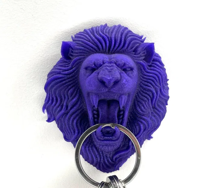 Móc treo chìa khóa hình đầu sư tử King Lion - Image 1