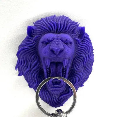 Móc treo chìa khóa hình đầu sư tử King Lion