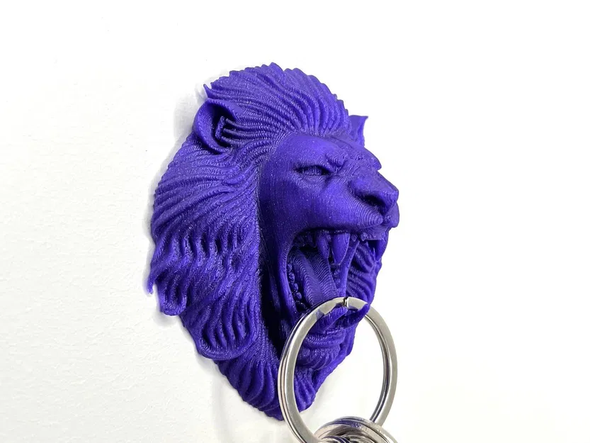 Móc treo chìa khóa hình đầu sư tử King Lion - Image 3