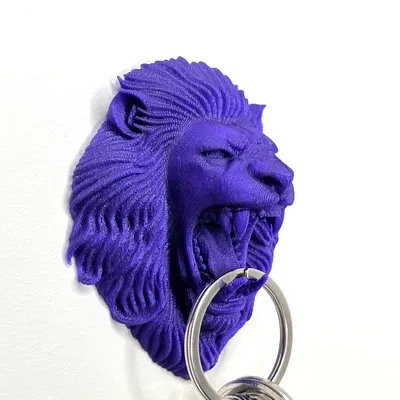 Móc treo chìa khóa hình đầu sư tử King Lion