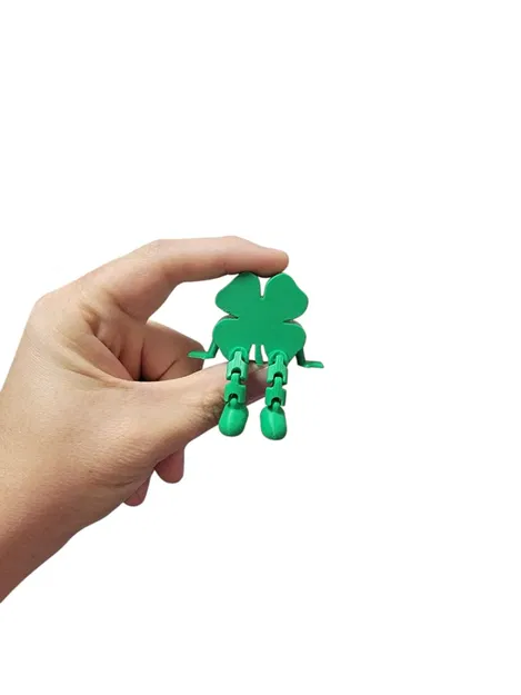 Mô hình in 3D Four Leaf Clover Buddy - Cỏ bốn lá may mắn - Image 1