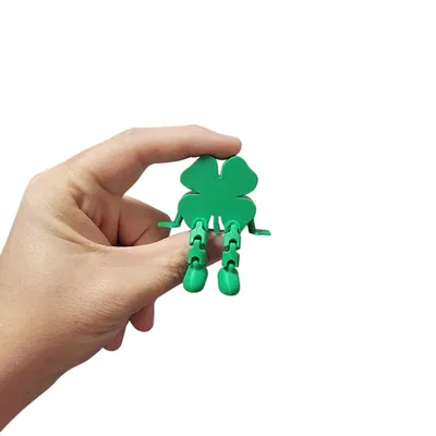 Mô hình in 3D Four Leaf Clover Buddy - Cỏ bốn lá may mắn