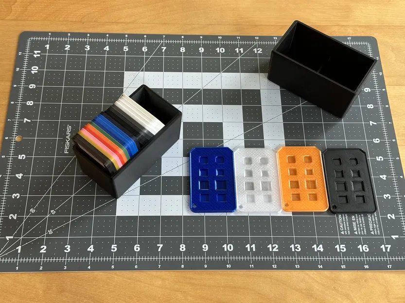 Thẻ mẫu nhựa (Filament Sample Chip) và Hộp đựng - Image 2