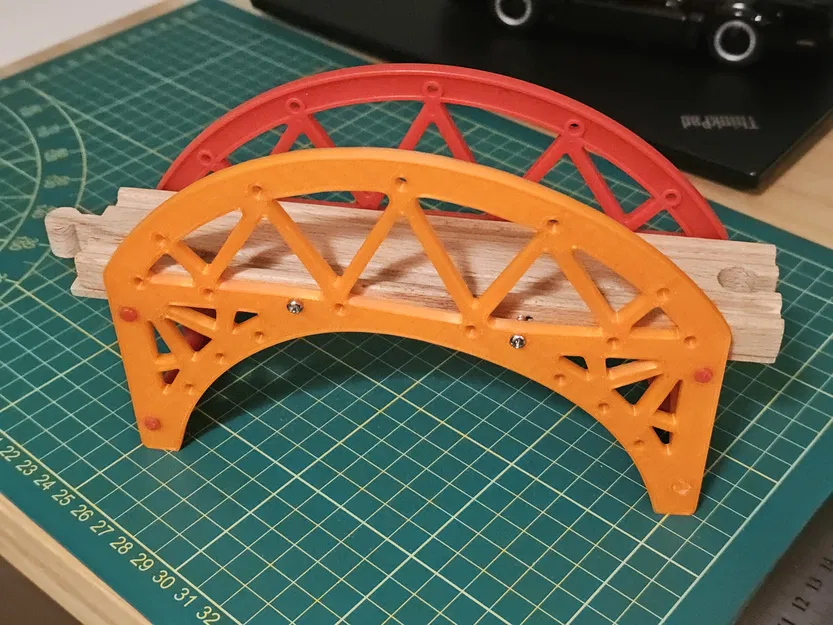 Cạnh cầu đường ray xe lửa Ikea/Brio in 3D không cần support - Image 4