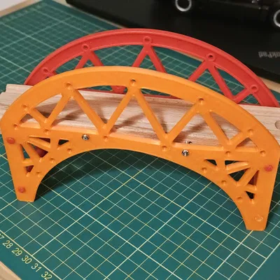 Cạnh cầu đường ray xe lửa Ikea/Brio in 3D không cần support