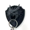 Giá treo móc khóa hình rồng bóng đêm (Dark dragon key chain organizer) - Thumbnail 2