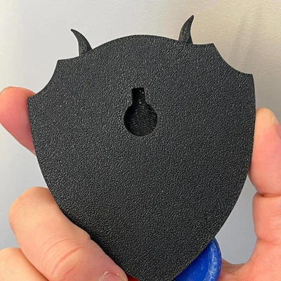 Giá treo móc khóa hình rồng bóng đêm (Dark dragon key chain organizer)
