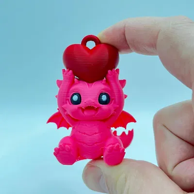 Móc khóa trang trí hình rồng chủ đề Valentine