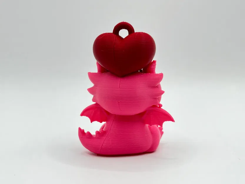 Móc khóa trang trí hình rồng chủ đề Valentine - Image 3