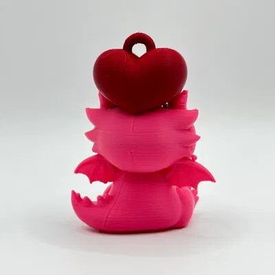 Móc khóa trang trí hình rồng chủ đề Valentine