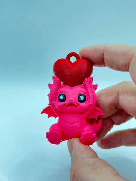 Móc khóa trang trí hình rồng chủ đề Valentine - Image 4