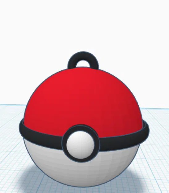 Mẫu móc khóa PokeBall 3D cực đẹp và dễ in cho fan Pokemon - Image 1